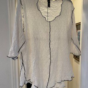 Noblu Pucker Bonita Top, White, XXL (22-24)